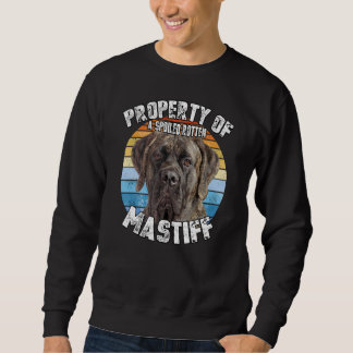 Sudadera Mastiff Brindle Retro Property Of