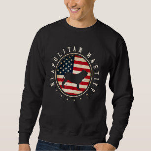 Sudadera Mastín Napolitano Bandera De Estados Unidos 4 De J
