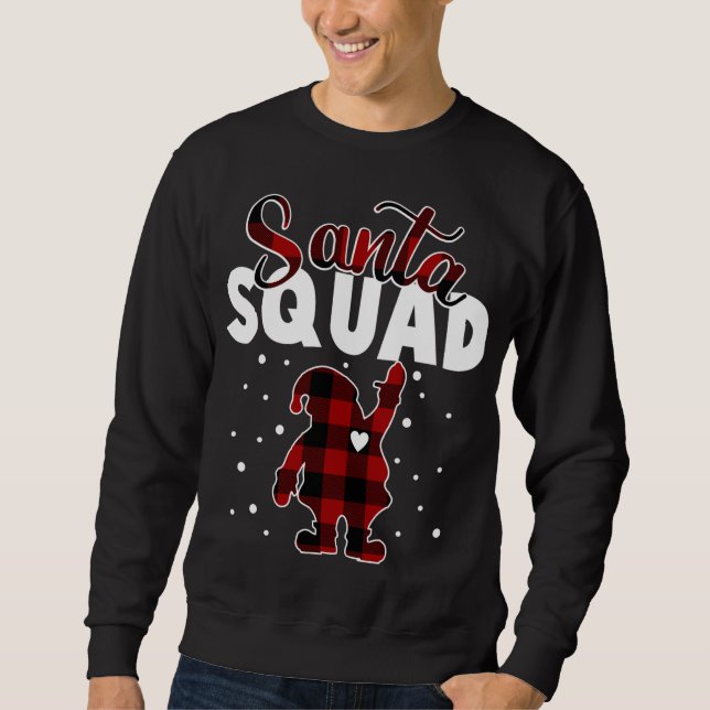 Sudadera Matanza familiar de Navidades de Buffalo Plaid San (Anverso)
