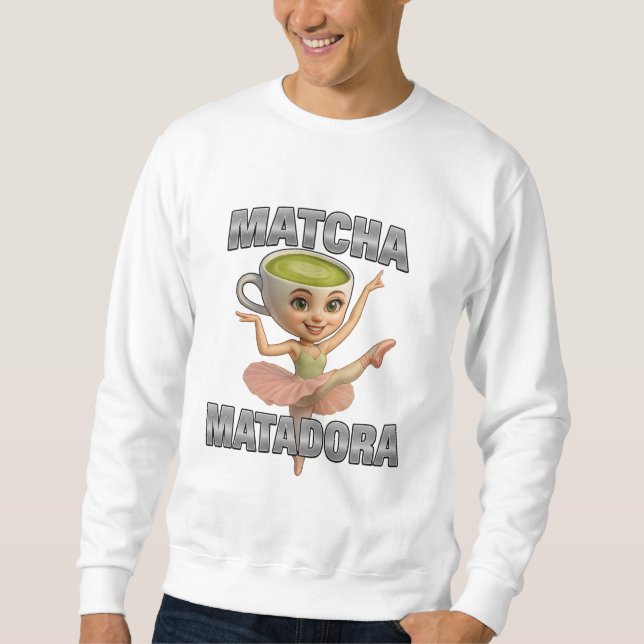 Sudadera Matcha Matadora Grace se reúne con energía verde (Anverso)