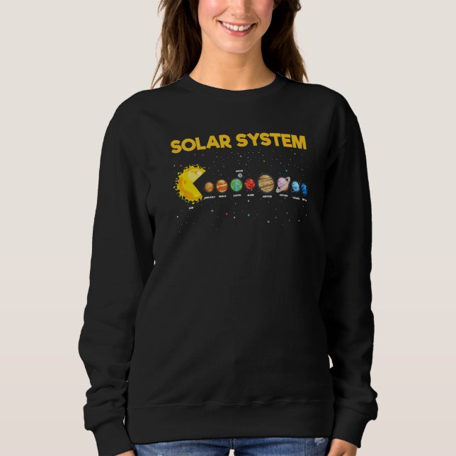 Sudadera Matchi del espacio astronómico de ciencia del plan (Anverso)