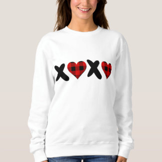 Sudadera Matchin de pareja XOXO de búfalo de el día de San