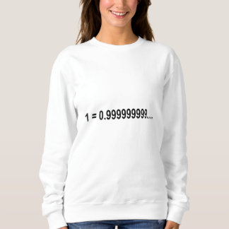 Sudadera Matemática matemática de fórmula 1 = 0.9999999999.