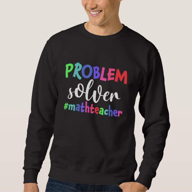 Sudadera Matemática matemática de resolución de problemas (Anverso)