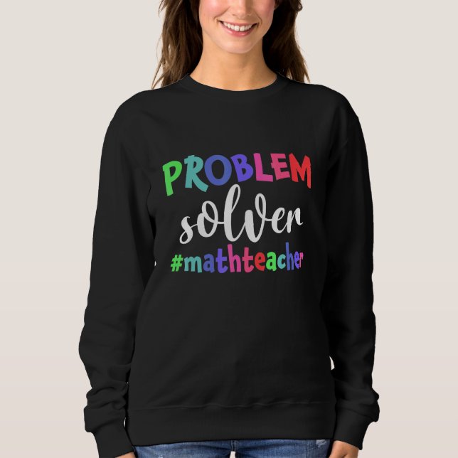 Sudadera Matemática matemática de resolución de problemas (Anverso)