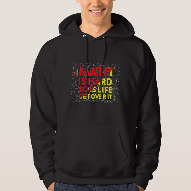 Sudadera Matemática matemática es matemática difícil maestr (Anverso)