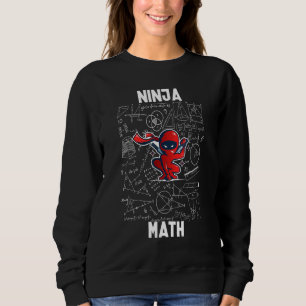 Sudadera Matemática Ninja para los niños maestros de matemá
