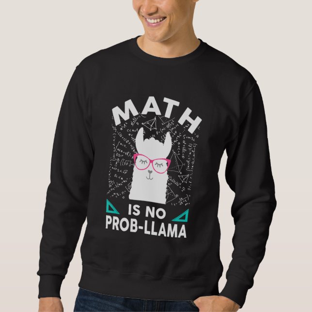 Sudadera Matemática no es problema de llamar matemática a m (Anverso)