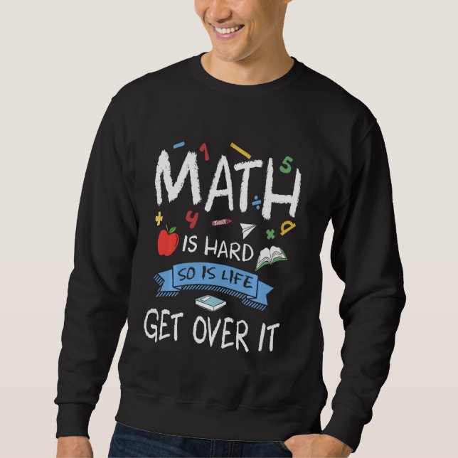 Sudadera Matemáticas divertidas Geeks Maestros matemáticas  (Anverso)