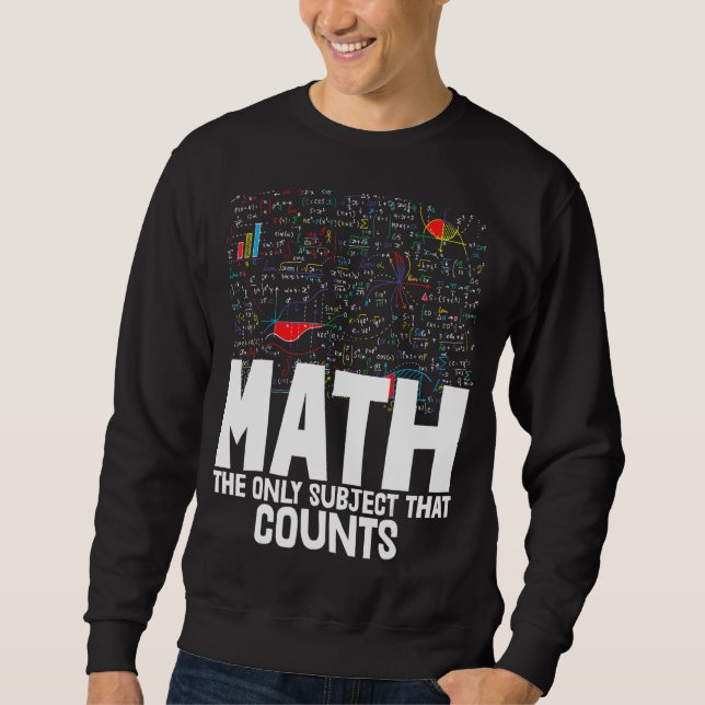 Sudadera Matemáticas: El único sujeto que cuenta al pequeño (Anverso)