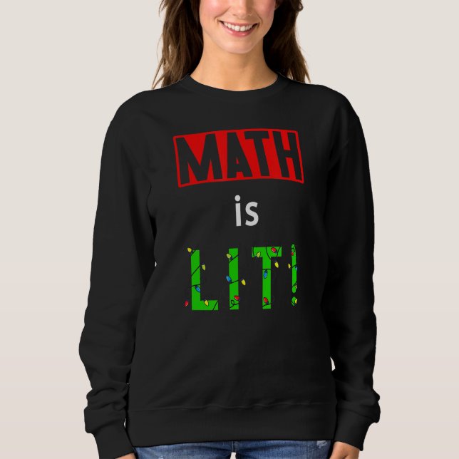 Sudadera Matemáticas es decir, Navidades de matemáticas de  (Anverso)
