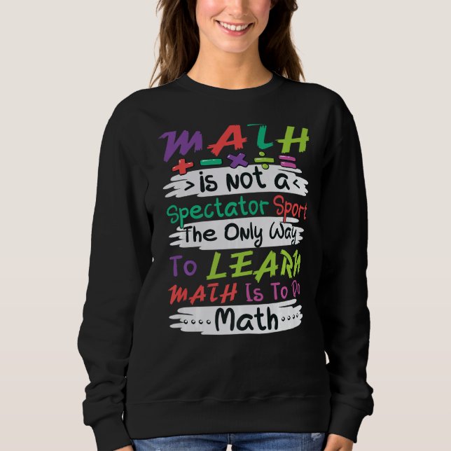 Sudadera Matemáticas Matemáticas Matemáticas Maestra Física (Anverso)