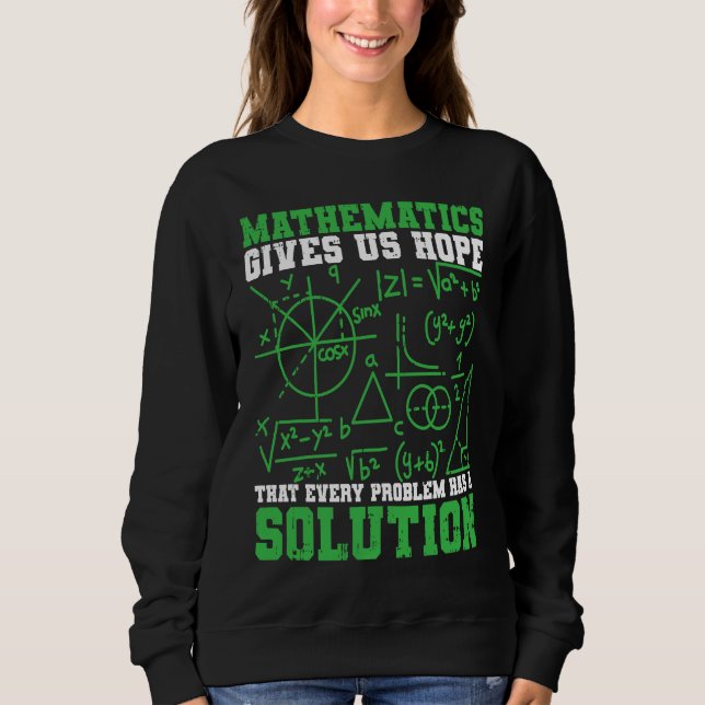 Sudadera Matemáticas Matemáticas Nos Dan Esperanza Matemáti (Anverso)