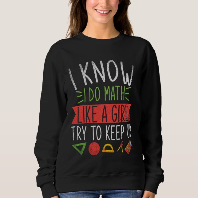 Sudadera Matemáticas Mujeres Chicas matemáticas Nerd Scienc (Anverso)