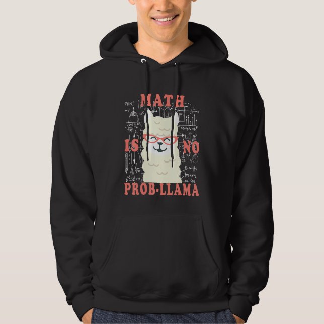 Sudadera matemáticas: no hay llama de promoción. Regresa a  (Anverso)