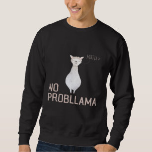 Sudadera Matemáticas No Probllama Matemática Llama Pun