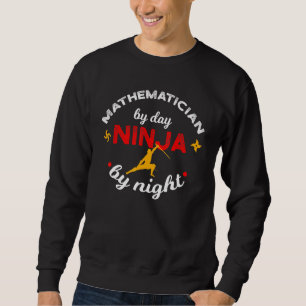 Sudadera Matematista Por Día Ninja Por Maestra Nocturna A