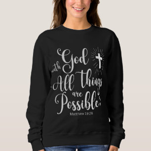 Sudadera Mateo 19:26 Posible con Dios