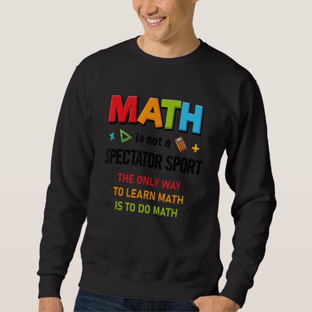 Sudadera Math Day Calculator Número Aprender conjunto matem (Anverso)