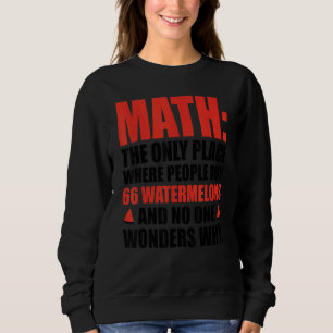 Sudadera Math El Único Lugar Donde La Gente Compra 66 Sandí