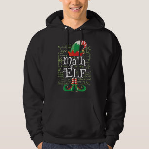 Sudadera Math Elf Gift Divertidos disfraces que coinciden c