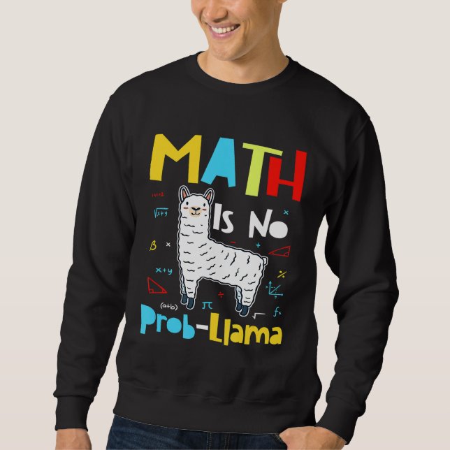 Sudadera Math no es problema de llamar a escuela primaria m (Anverso)