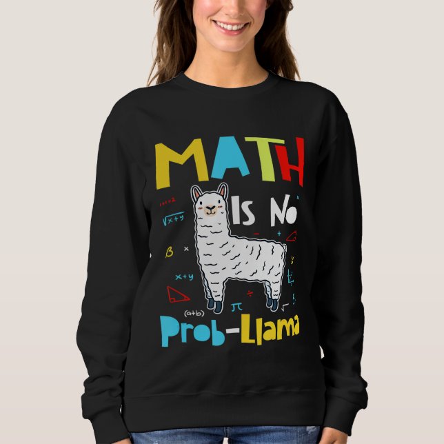 Sudadera Math no es problema de llamar a escuela primaria m (Anverso)