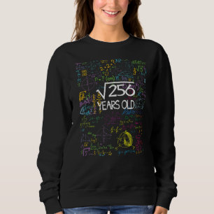 Sudadera Math Student 16th Birthday 16 Years Old Square Roo