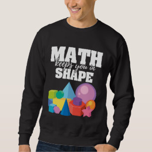 Sudadera Math Te Mantiene En Forma Mensaje Positivo Mathema