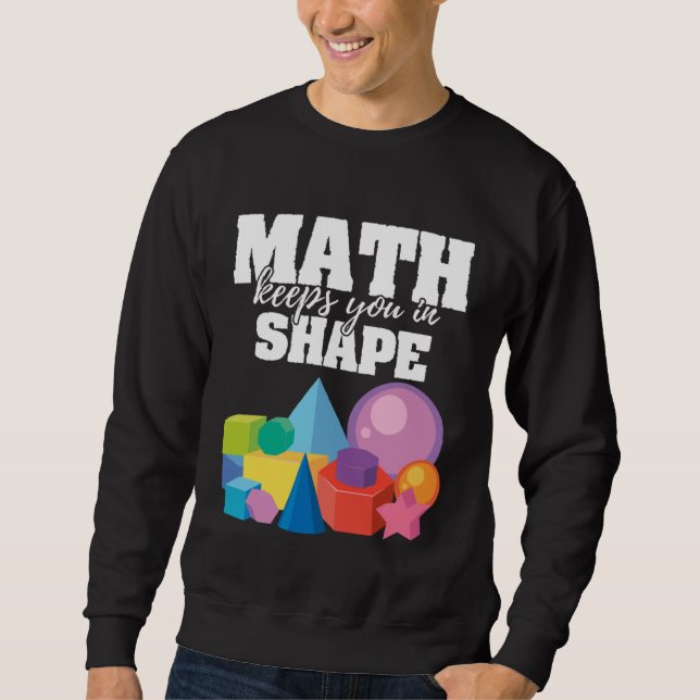 Sudadera Math Te Mantiene En Forma Mensaje Positivo Mathema (Anverso)