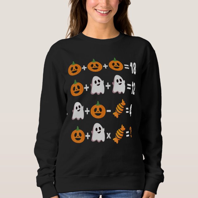 Sudadera Math Teacher Halloween Order of Operations Men Wom (Anverso)
