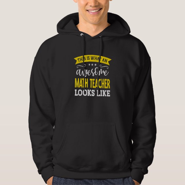Sudadera Math Teacher Job Title Employee Funny Worker Math  (Anverso)