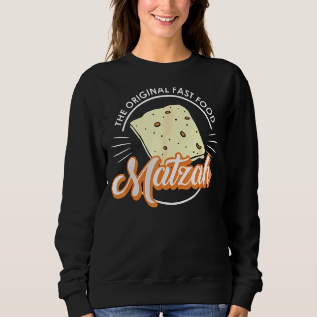 Sudadera Matzah La Bola De Comida Rápida Original Matzo (Anverso)
