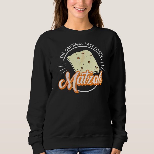 Sudadera Matzah La Bola De Comida Rápida Original Matzo (Anverso)