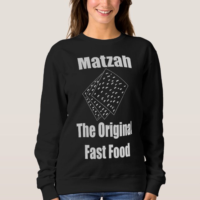 Sudadera Matzah La Comida Rápida Original Matzo Ball 1 (Anverso)