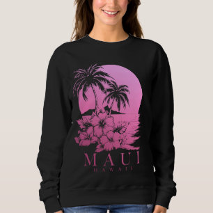 Sudadera Maui Hawaii Hibiscus Hawaiian Flores Souvenir Sur