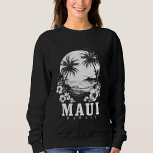 Sudadera Maui Hawaii Hibiscus Hawaiian Flores Souvenir Sur