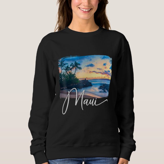 Sudadera Maui Hawaii Isla de Hawái Maui (Anverso)