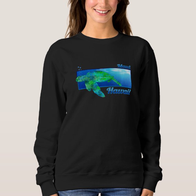 Sudadera Maui Hawaii Swimming Honu (Anverso)