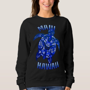 Sudadera Maui Hawaii Vacaciones en tortuga tribal 1
