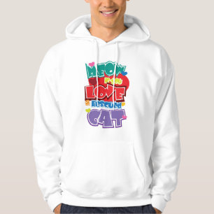 Sudadera Maullido si usted ama un gato rescatado