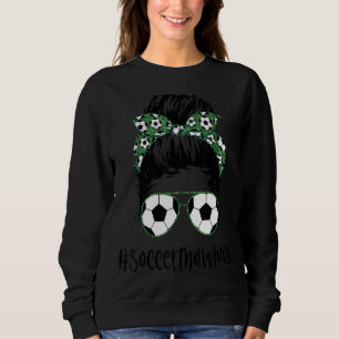 Sudadera Mawmaw Life Soccer Mawmaw Messy Bun Gafas de sol L
