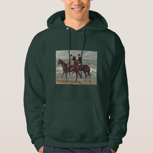 Sudadera Max Liebermann: Two Riders on the Beach Art (Anverso)