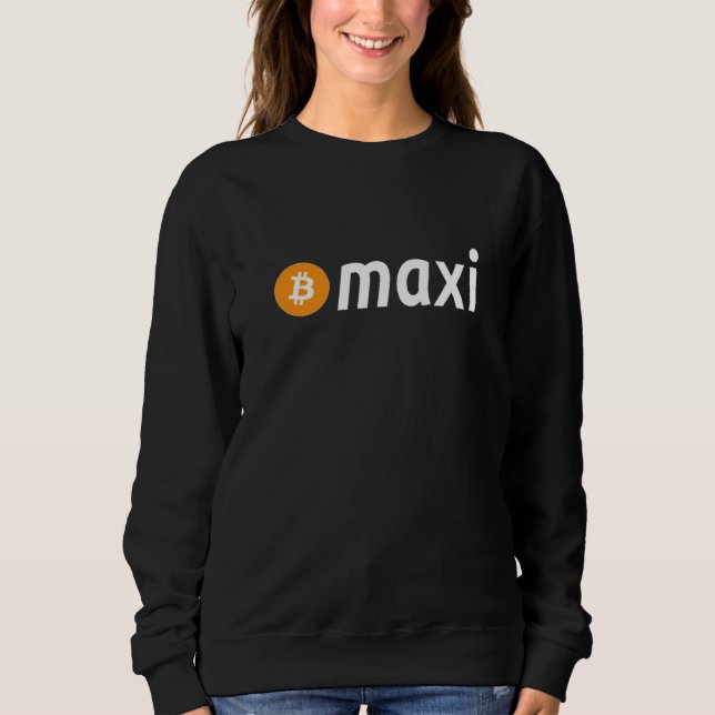Sudadera Maxi de Bitcoin BTC Maxi Ropa de Bitcoin Cripto (Anverso)