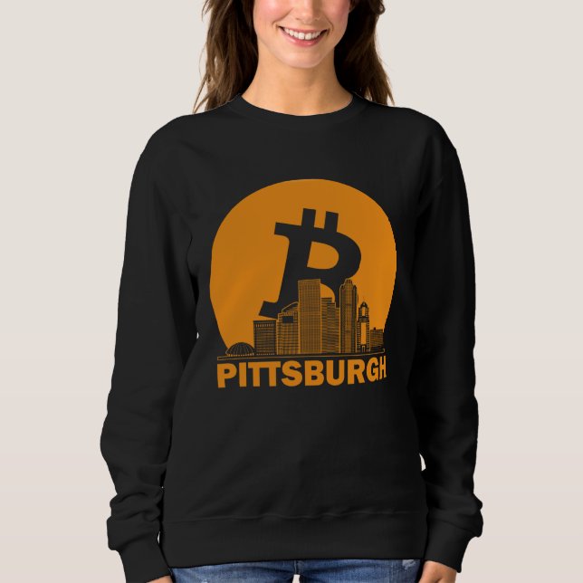 Sudadera Maximalista de Bitcoin de Pittsburgh  Bitcoin Pitt (Anverso)
