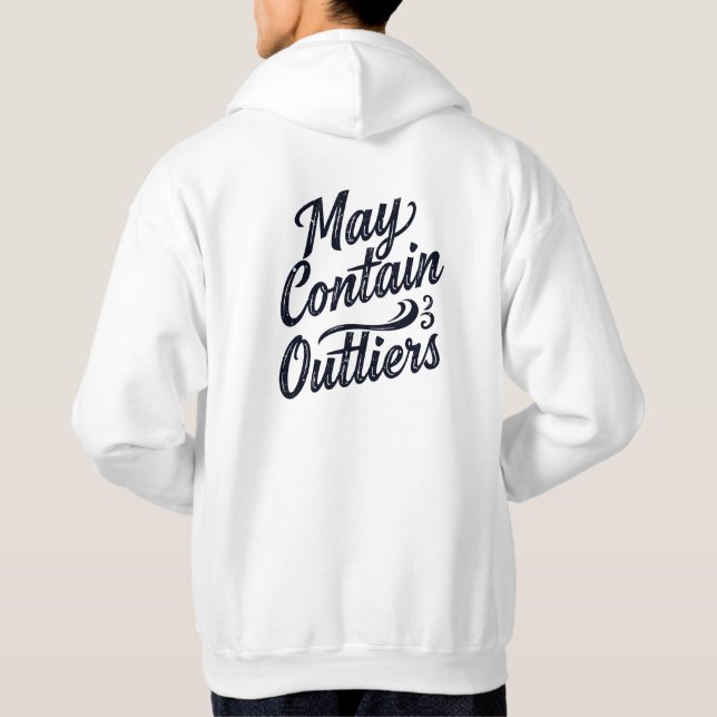 Sudadera May Contain Outliers Data Hoodie - Light (Reverso)
