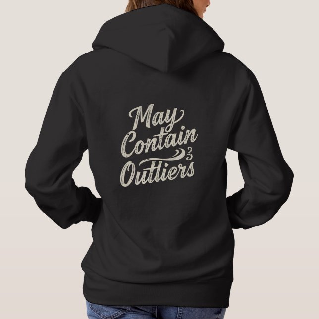 Sudadera May Contain Outliers Data Women's Hoodie - Dark (Reverso)