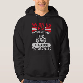 Sudadera May Spontaneously Talk About Motorcycle Biker Warn