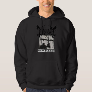 Sudadera Mayhem Deathcrush Original Impresión Delantera y A