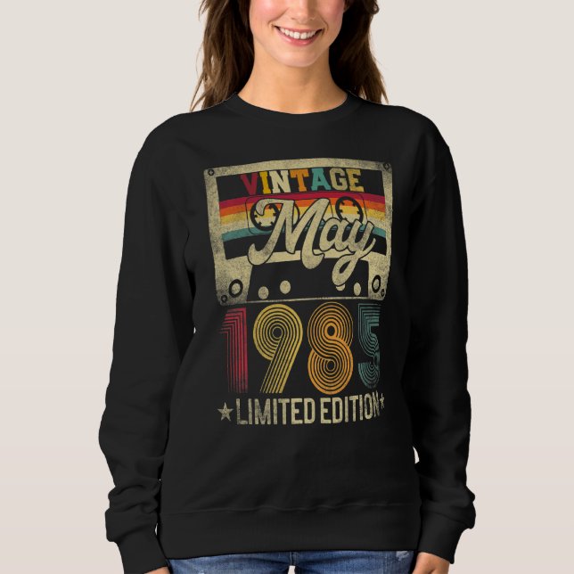 Sudadera Mayo 1985 37º cumpleaños 37 años (Anverso)